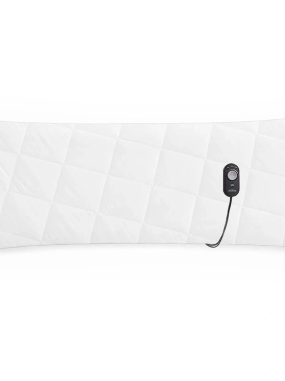 Sunbeam 54 Inch Heated Body Pillow with Temperature Controller - White NWT